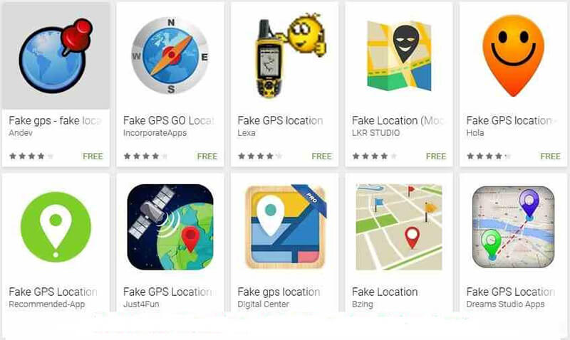 What is the fake GPS app?