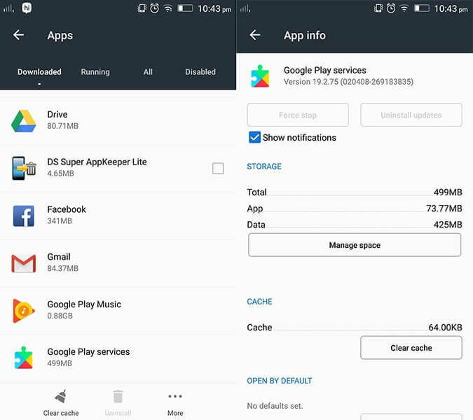 app info