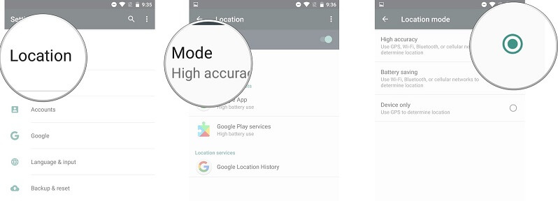 high accuracy gps android 4