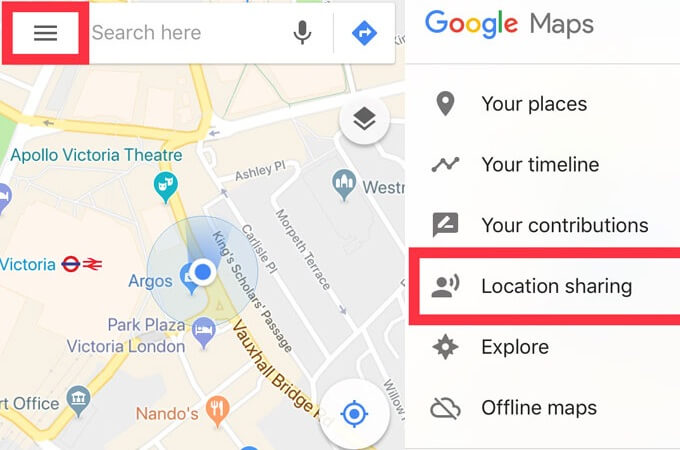 location sharing
