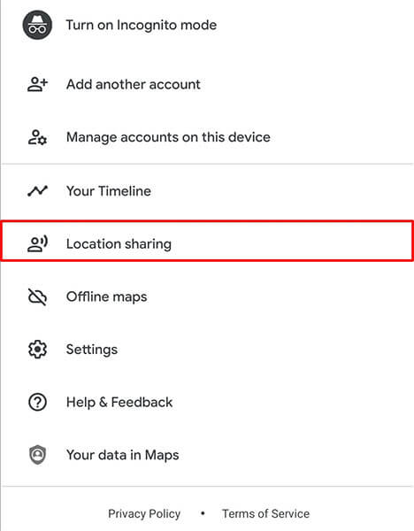 share location google account 2