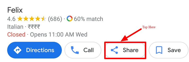 share location google maps app 2