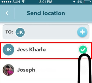 share real time location 11