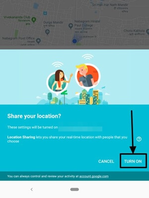 share real time location 4