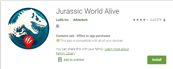 download juraassic world alive