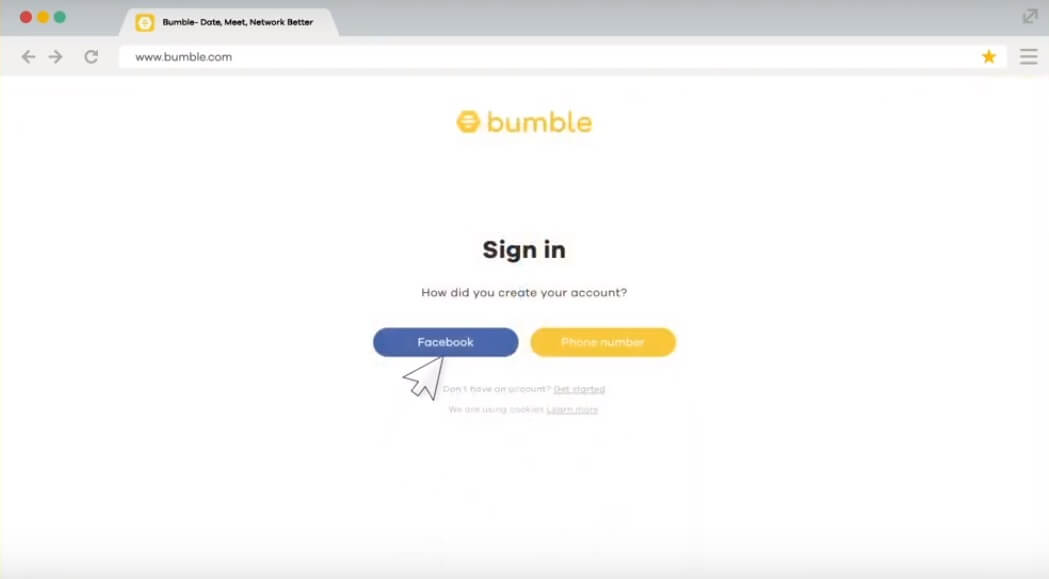 Bumble desktop login