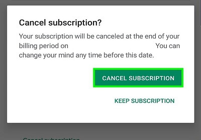 google play cancel subscriptions