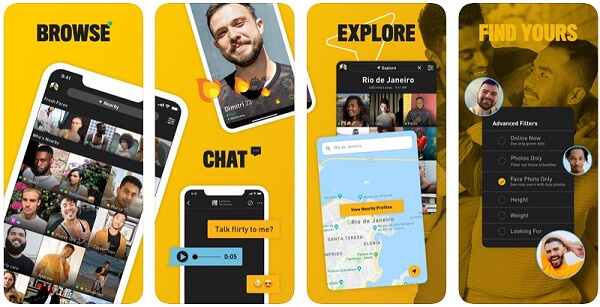 funciones de la aplicación grindr