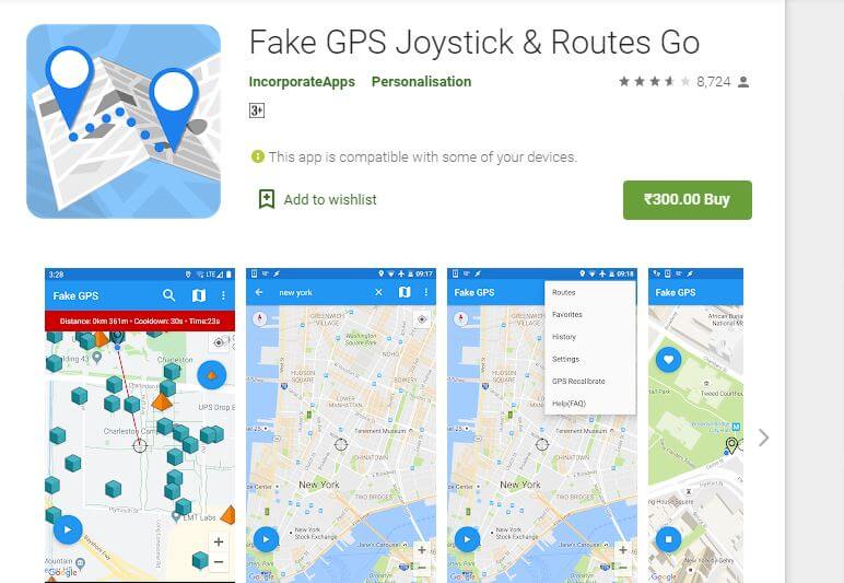 fake gps joystick routes go