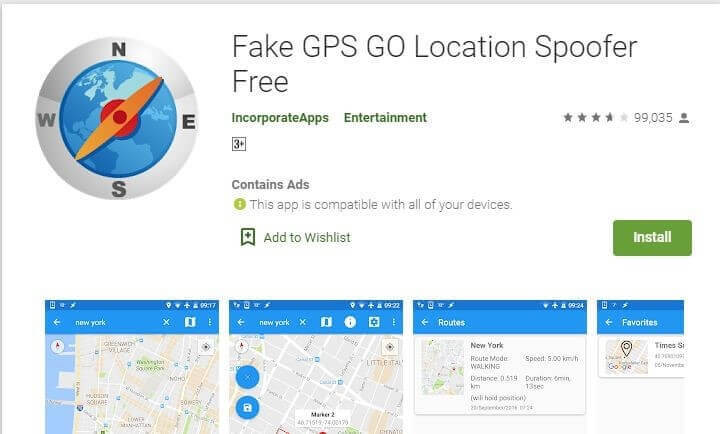 Fake-GPS-app