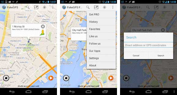 fake gps go location spoofer app