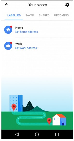 google maps your places android