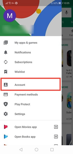google play settings