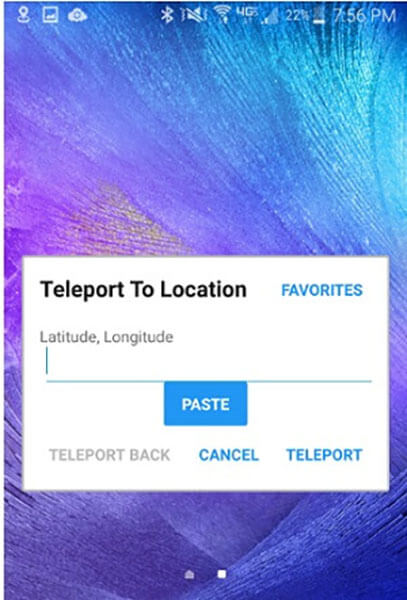 teleport to location