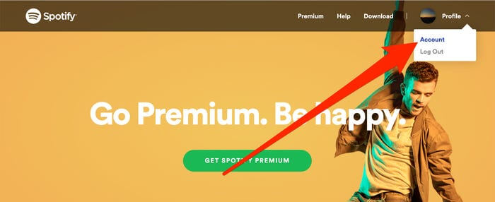 spotify web account