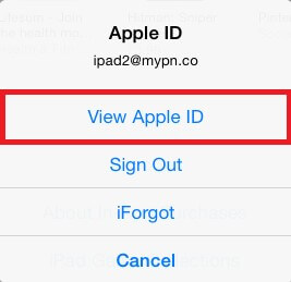 view- apple- id- app store