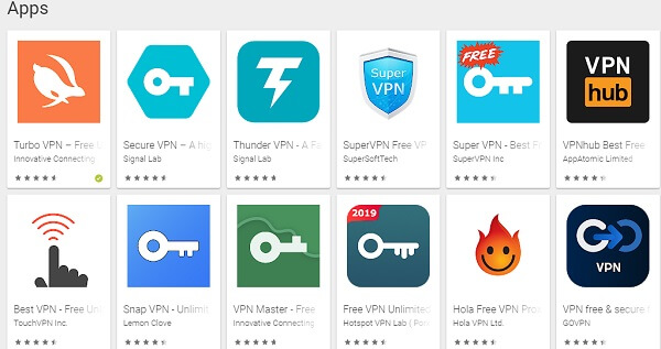 vpn apps play store