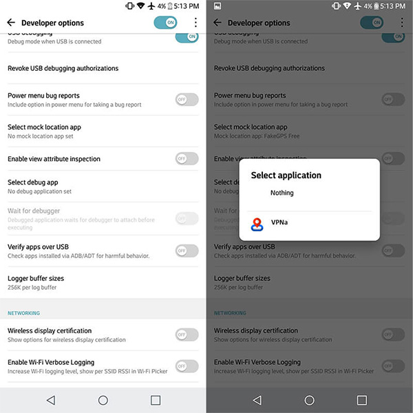 select mock location app