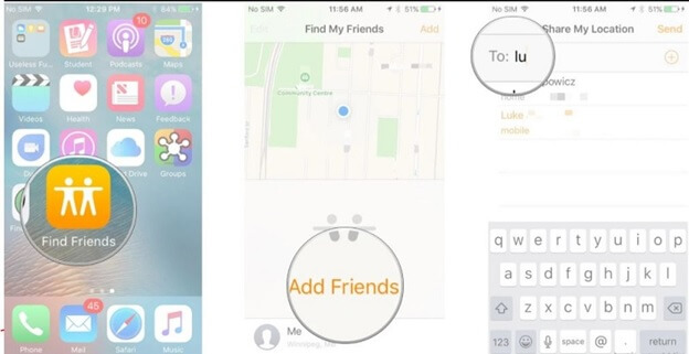 How to use Find my friends app 1