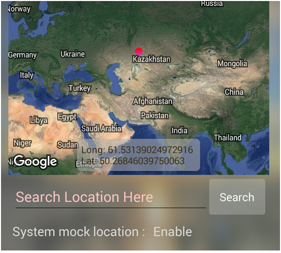 spoof location with joystick on Android setting