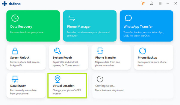 Dr.Fone ispoofer for pogo homepage