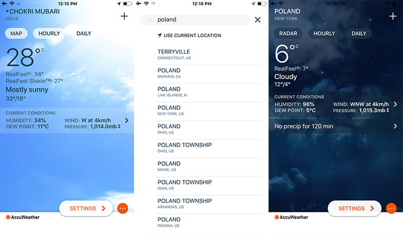 accuweather iphone