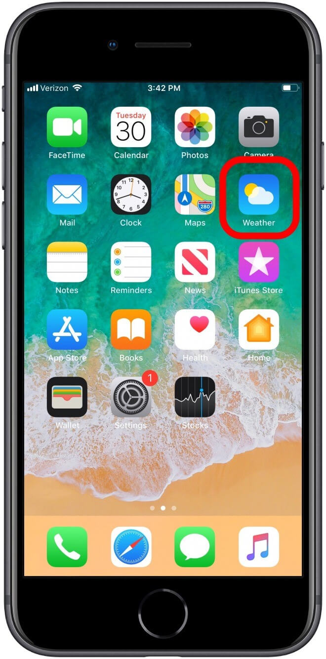 change the weather location services on iphone 5