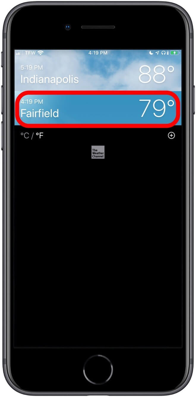change the weather location services on iphone 9