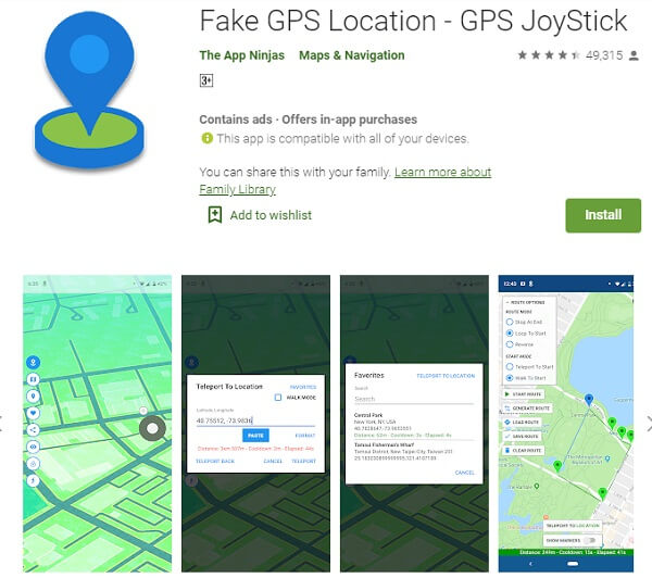fake gps joystick app