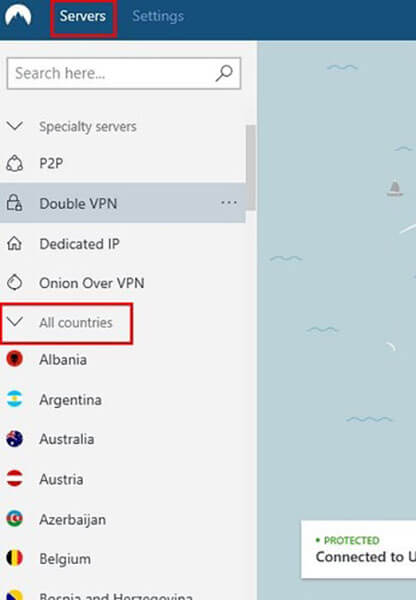 select servers