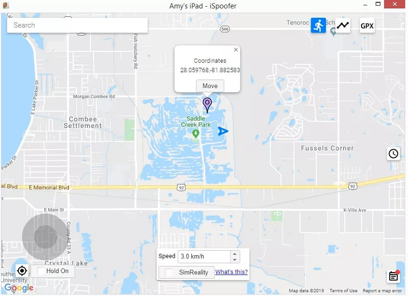 fake location with ispoofer
