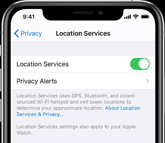 disable location