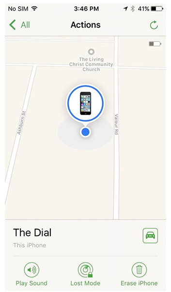 how to find my friends lost iphone