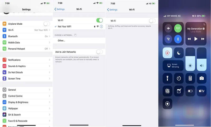 toggle wifi on off