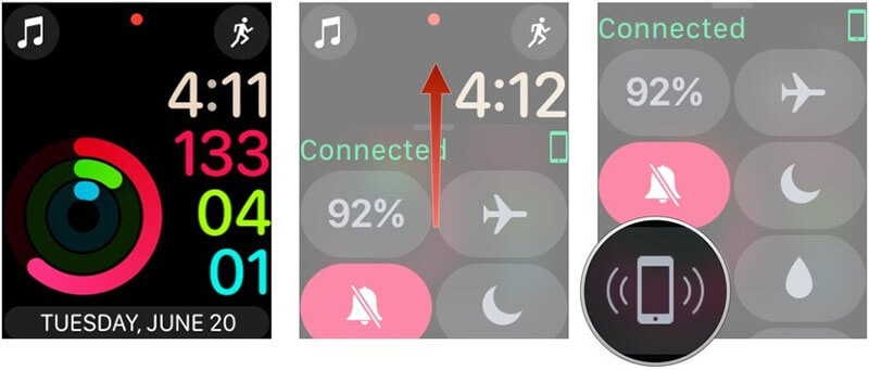 use apple watch to find iphone