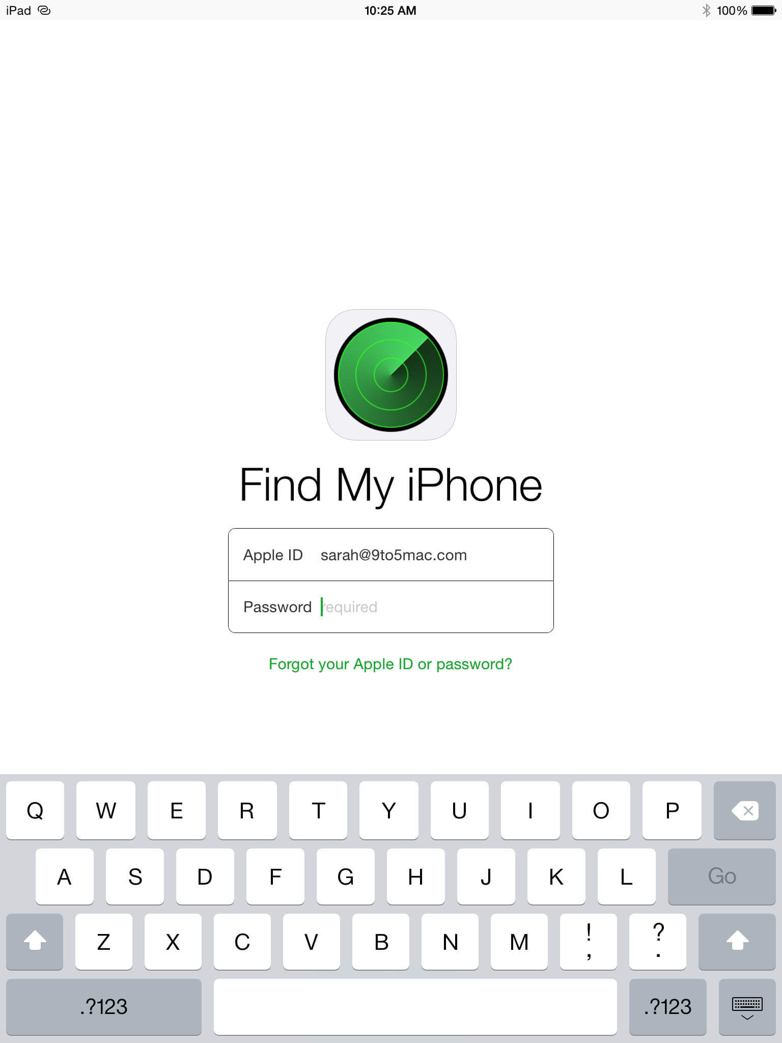 use find my iphone on device 1