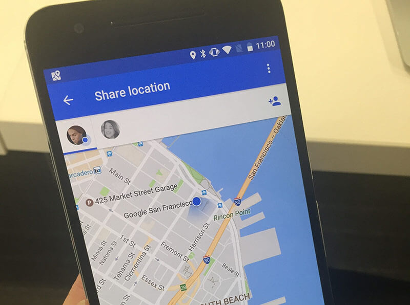 google maps family locator