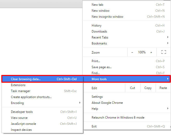 clear browsing data 1
