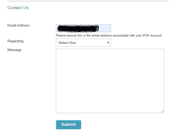 Pof delete account messages