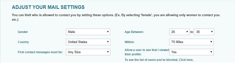 pof mail settings
