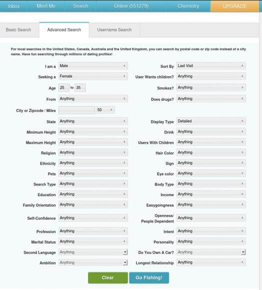 Pof basic username search