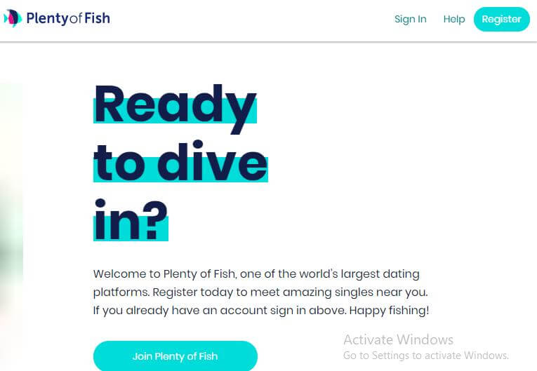 Plenty of fish search without registering