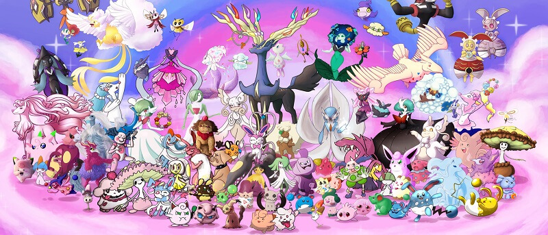 todos os pokémons de fada