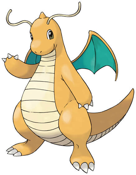 Dragonite, the second evolution of Dratini