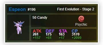 espeon pokemon stats