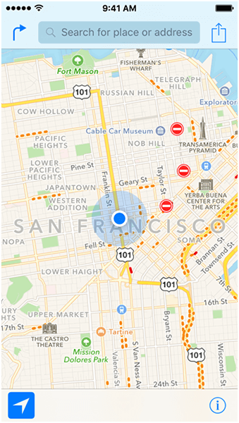 open the apple maps
