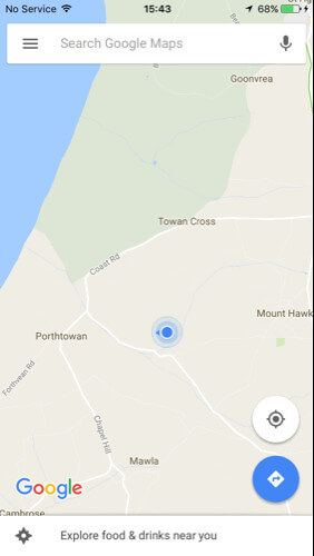 Neuer Standort auf iOS-Karten und Google Maps