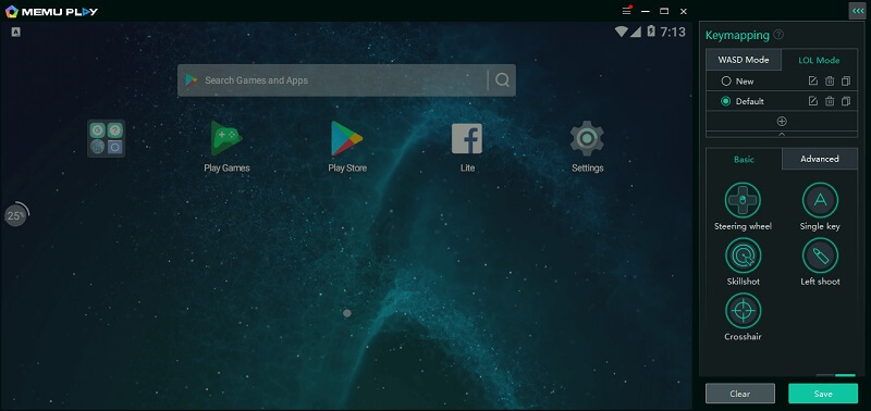 A screenshot of the Memu Play Android emulator