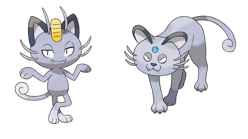 Evolução do meowth no Pokémon