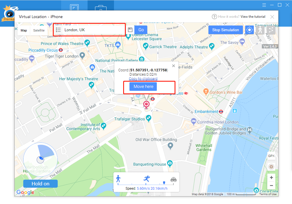 iTools Virutal Location screenshot